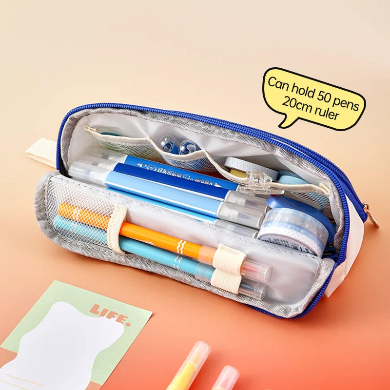 4Style Dreieckiges Faltbares Magnetisches Federmäppchen - Kreative 3D-Schreibwarenbox, Multifunktionaler Organizer für Schüler, Tragbarer Schreibtisch-Organizer