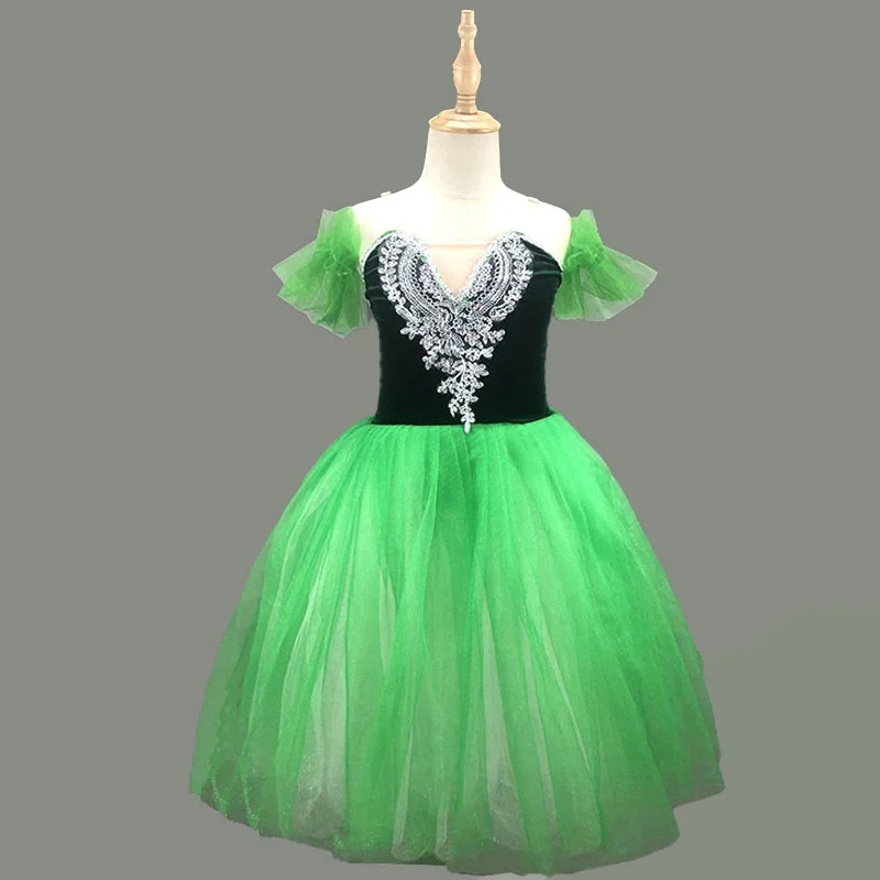 2022 Adult professional Ballet Tutu Dress show window show performance dress Sleeping Beauty pan skirt Children Dance Costume