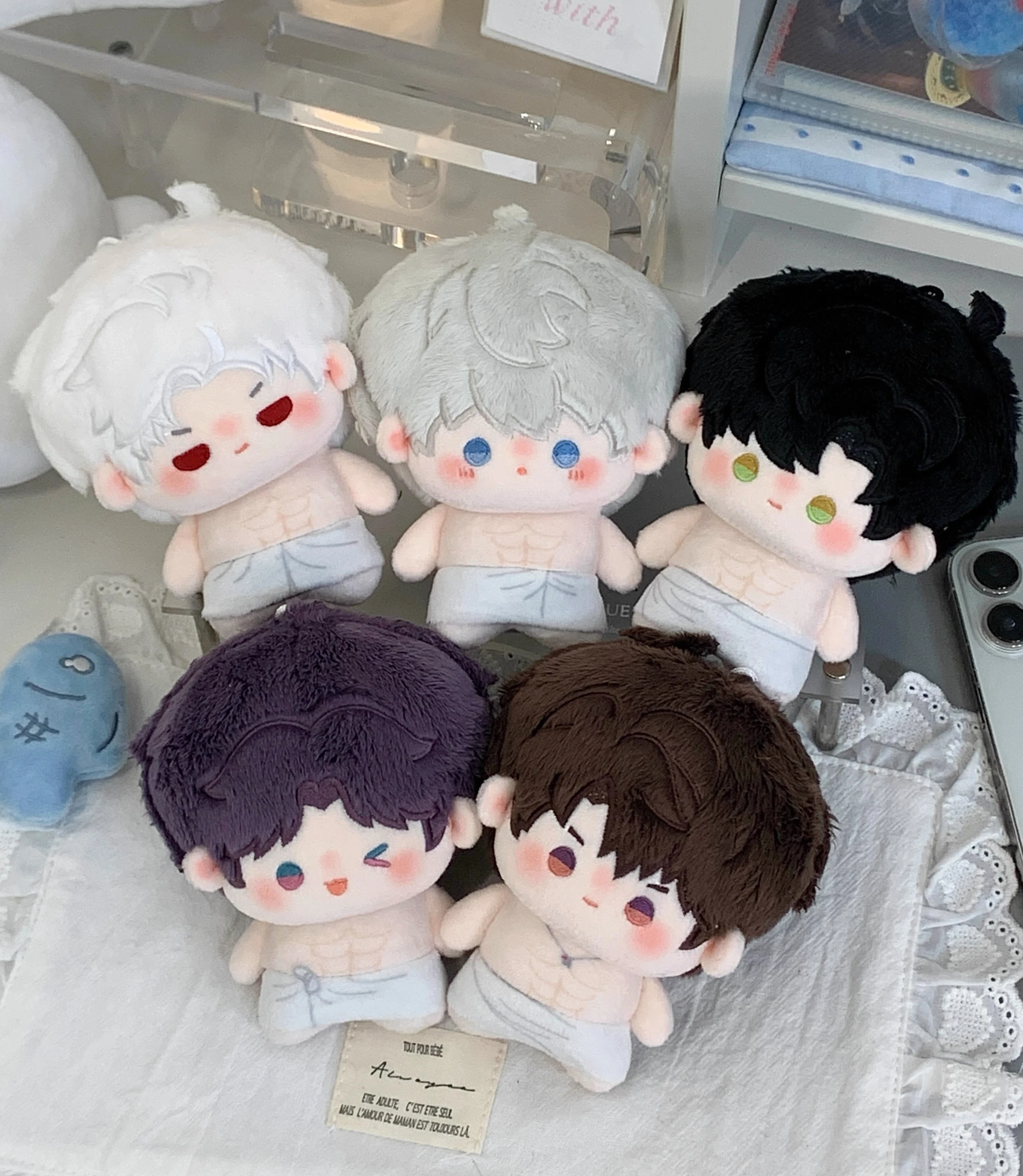 In Stock 10cm Love And Deep Space Cotton Doll Bath Towel Series Decorative Backpack Pendant Game Peripherals Fans Birthday Gift
