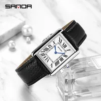 Sanda 1108 New Roman Scale Couple Quartz Watch Belt Fashionable Trend Waterproof Simple Creative Quartz Men's and Women's Watch