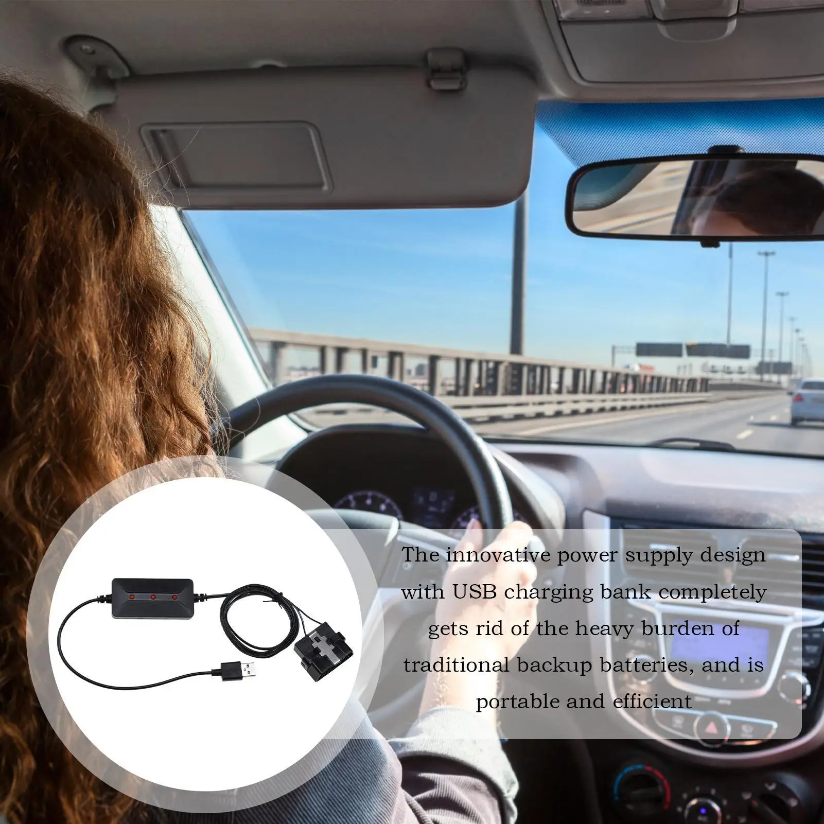 

Car Memory Saver 150cm Power Supply Cable OBD Memory Saver For Automotive SUV Radio And Clock Reset Prevention