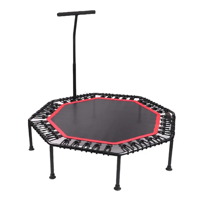 48-Inch Sports Entertainment Fitness Trampoline with Handrail for Parent-Child Weight Loss and Body Shaping Safety First