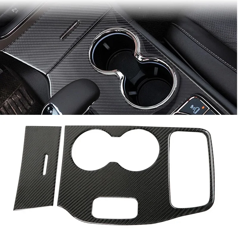 

For Jeep Grand Cherokee 2014 2015 Car Dashboard Gear Shift Panel Cover Trim Carbon Fiber Interior Accessories Mouldings