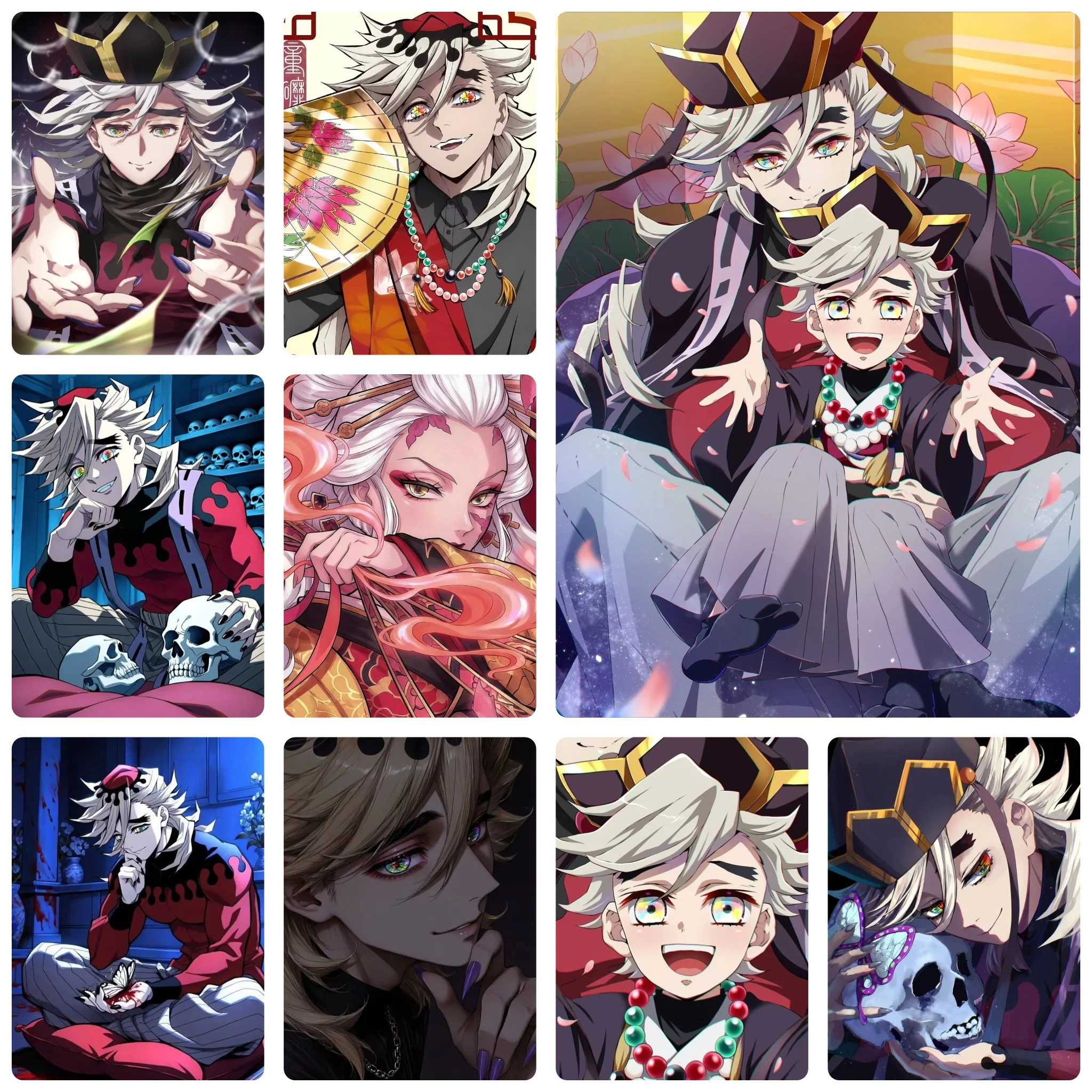 Popular Anime Jigsaw Puzzle Set, Demon Slayer Doma Character Scene Collage Handcraft Decor For Indoor Display
