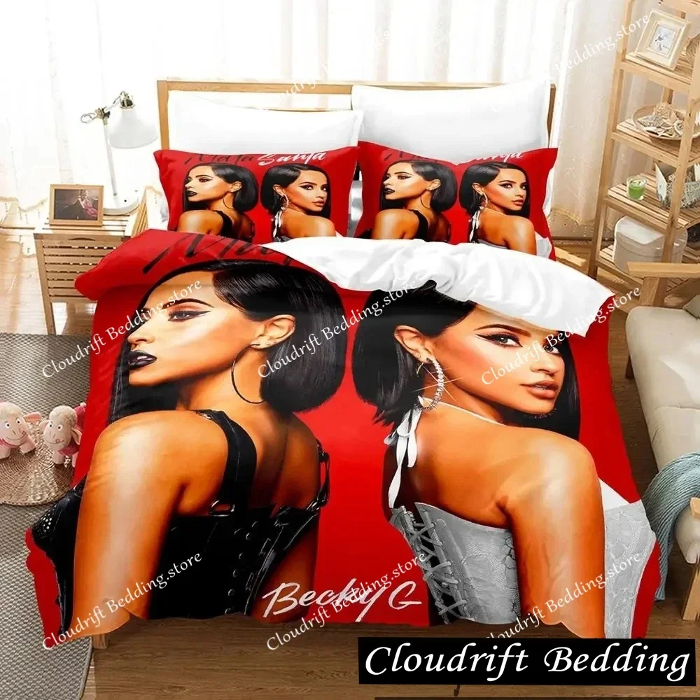 

3D Print Sexy Girls Becky G Bedding Set Duvet Cover Bed Set Quilt Cover Pillowcase Comforter king Queen Size Boys Adult Bedding