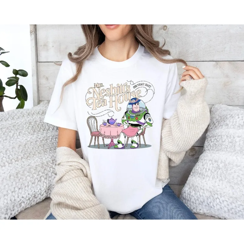 

Toy Story Mrs. Nesbit's Teahouse Shirt Toy Story Parent-Child Set Toy Story Shirt Disney Family Gift, Fun Gift for Men and Women