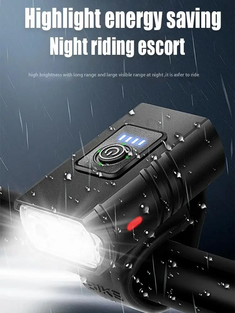 AliExpress OFFBONDAGE Bicycle Light 2T6 LED Front USB Rechargeable Mountain Bicycle Lamp 1000LM Bike Headlight Flashlight Cycling Accessories Tail