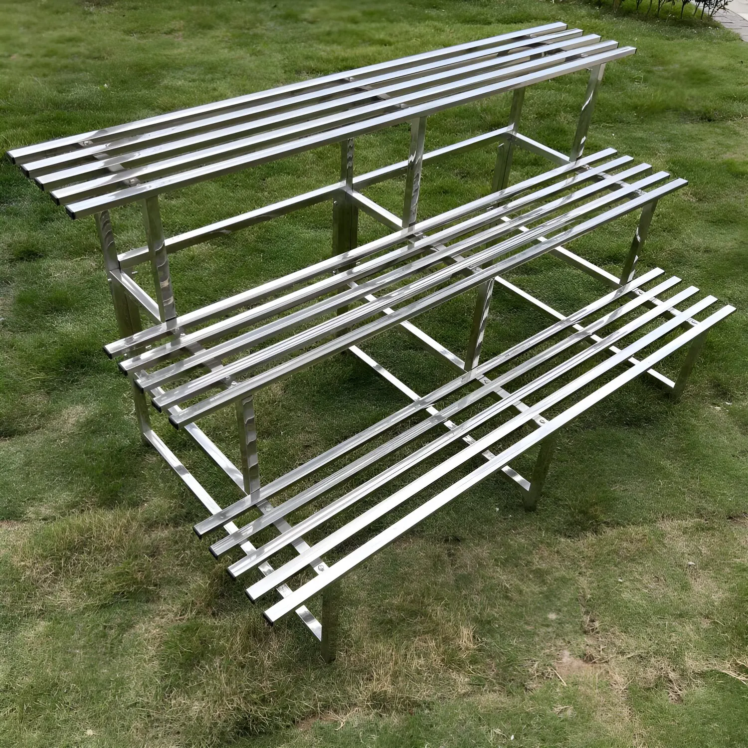 

Устойчивая к коррозии и атмосферным воздействиям подставка для растений из нержавеющей стали, уличная стойка для цветов, металлическая напольная полка для сада, балкона, патио