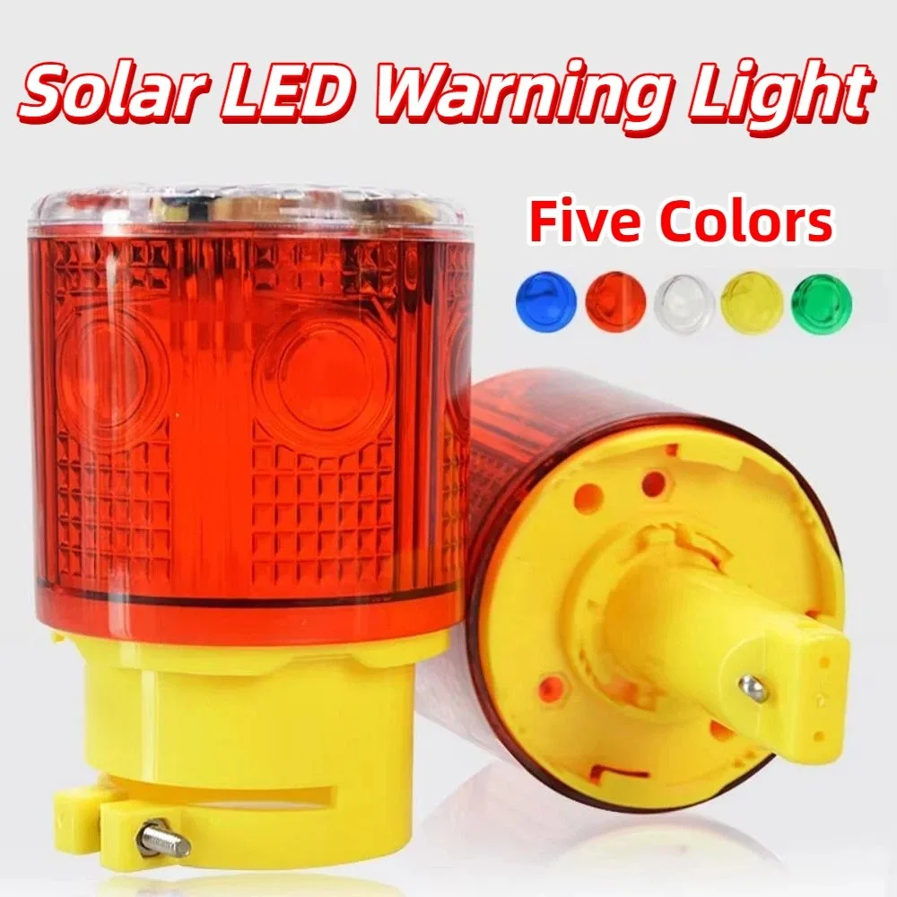 

Solar Powered Solar Traffic Warning Light Rain-proof 600mAh Emergency Warning Light Durable Waterproof Warning Strobe Light