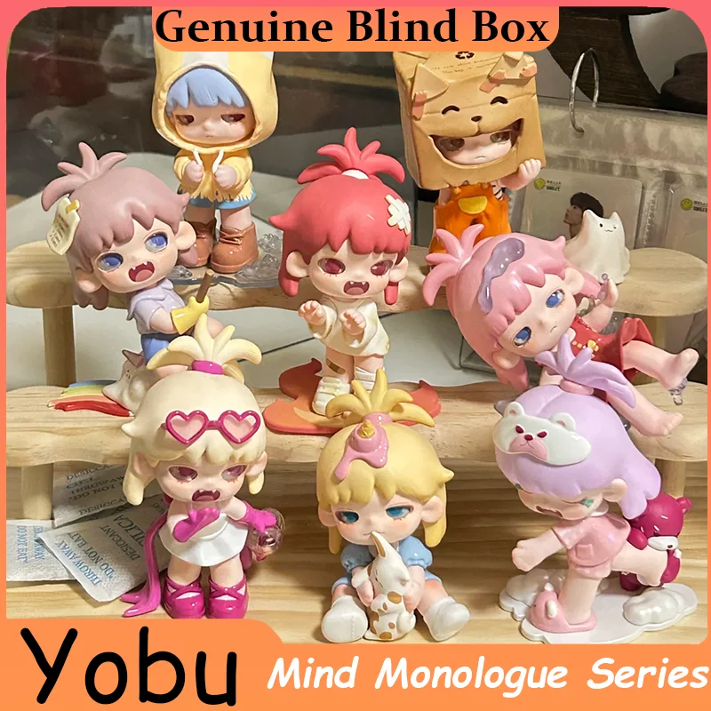 

Yobu Mind Monologue Series слепая коробка милые виниловые куклы для лица игрушка настольная загадочная коробка украшение для комнаты детские игрушки на день рождения подарки