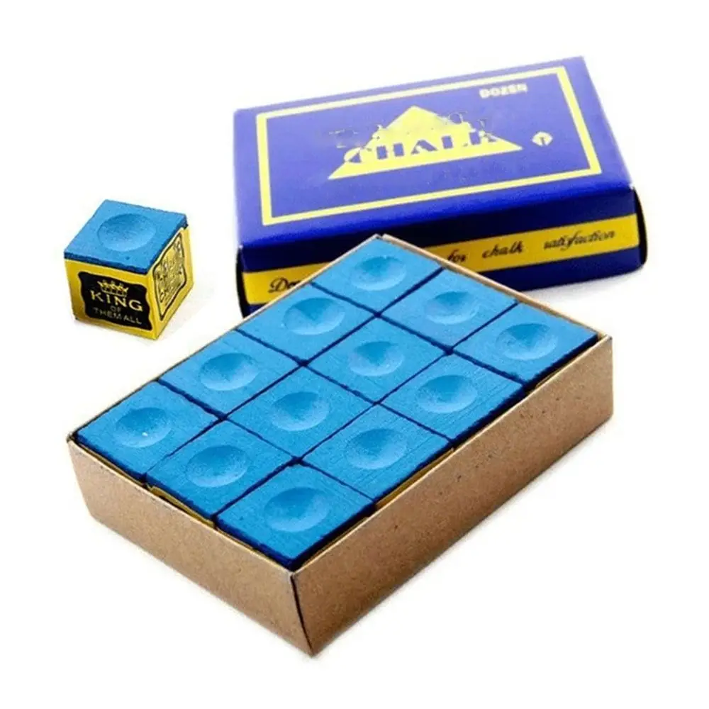 

1Pc No-slip Cue Chalk Blue/Green Pool Cue Tip Billiard Chalks Indoor Sport Calcium Carbonate Snooker Accessory Billiard Cue