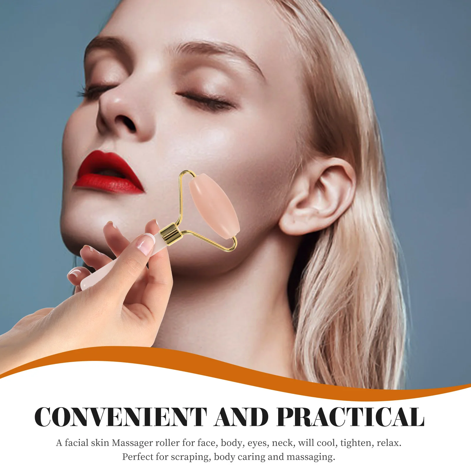 Ferramenta de massagem facial rolo de jade massageador portátil para rosto corpo olhos pescoço resfriamento aperto relaxante portátil