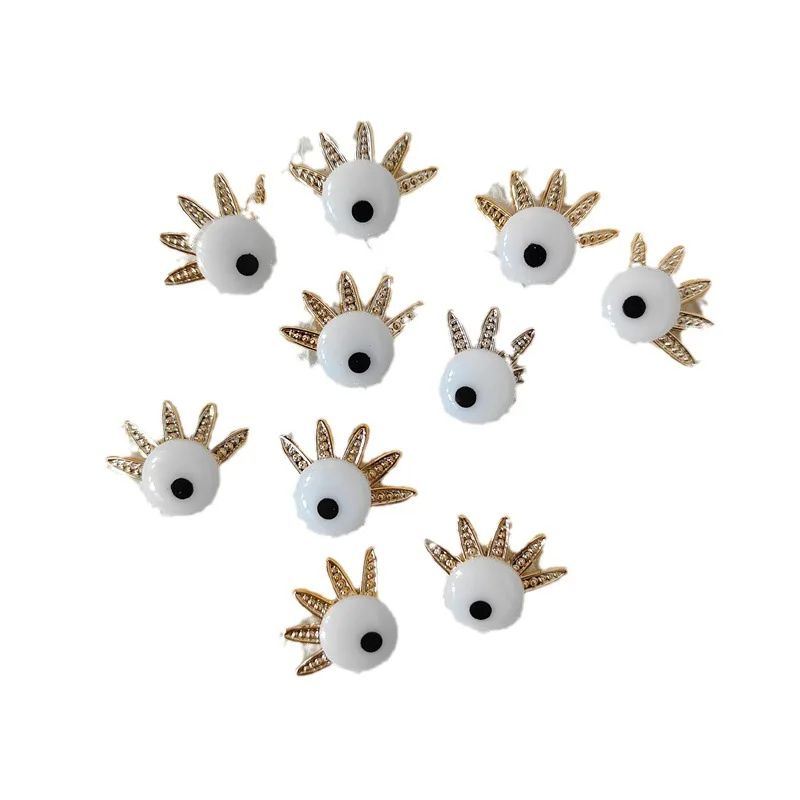 20PCS Cute long eyelashes eyes accessories DIY fur ball accessories accessories doll doll five senses expression decorative mate