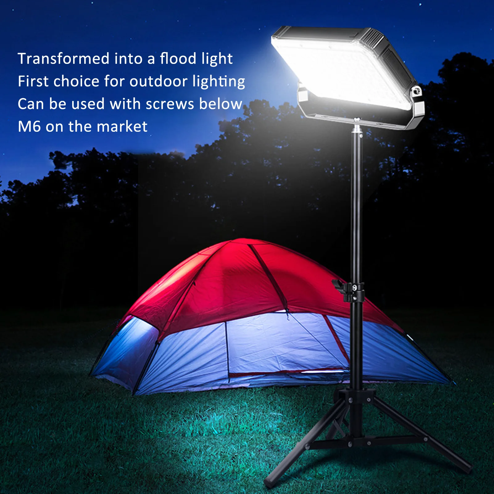 

Многофункциональный кемпинговый фонарь 5-в-1, 20000 мАч, 100 Вт, с умным USB, перезаряжаемый, IP66, высокой емкости, прожектор для кемпинга