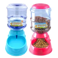 3.5L Dog Cat Feeder Bowl Automatic Pet Water Dispenser Drinking Fountain Bottle Plastic Pet Feeding Drinker Water Bowl Cat plate
