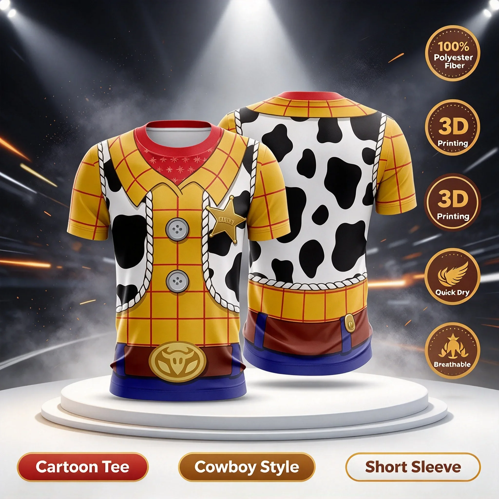 Role Playing T-shirt 3D Printed Casual Cartoon Halloween Adult Children Fashion Street Clothing Family Parent-child Clothing