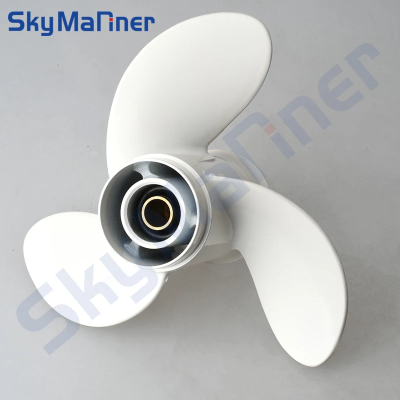 Propeller 8 1/2x8 1/2-N Fit Yamaha Outboard Engine 6HP 8HP F6 F8 F9.9 Aluminum 7 Tooth Spline RH 6G1-45941-00-EL