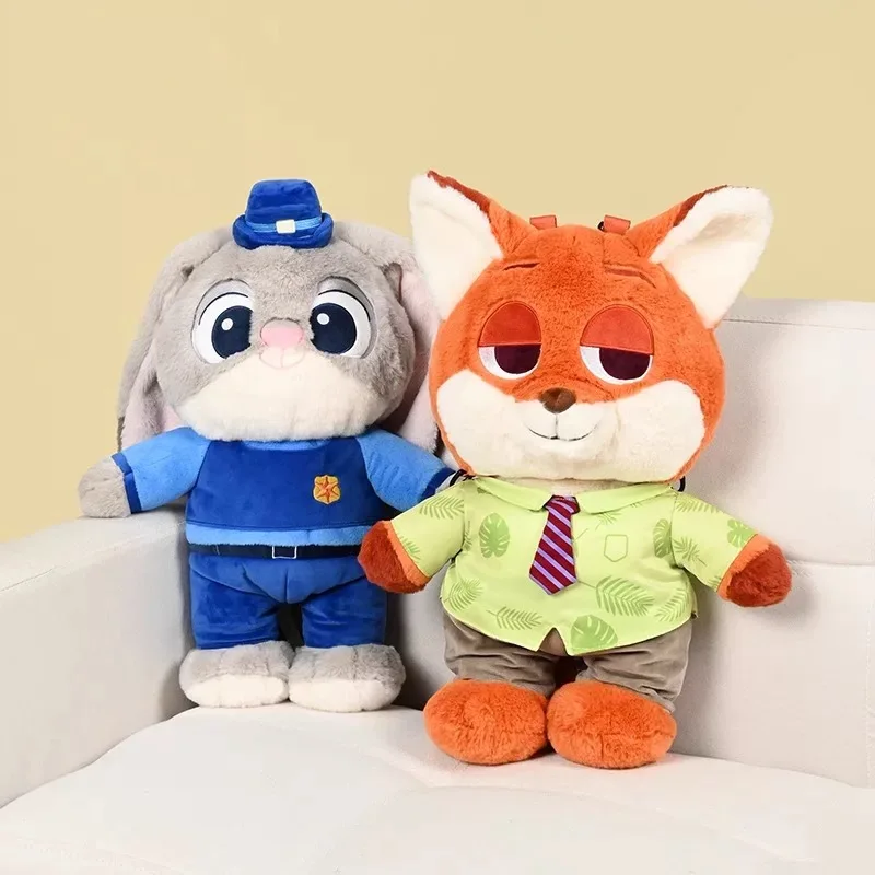 Zootopia-Bolso cruzado de muñeca con dibujos animados Judy Nick, mochila de felpa de gran capacidad, bolsos para ir al trabajo, regalos informales de moda
