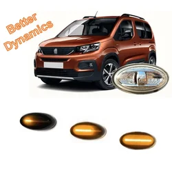 for Peugeot Rifter e-Rifter 1.2 1.5 2018 2019 2020 2021 2022 2023 Dynamic LED Indicator Side Marker Turn Signal Light Lamp