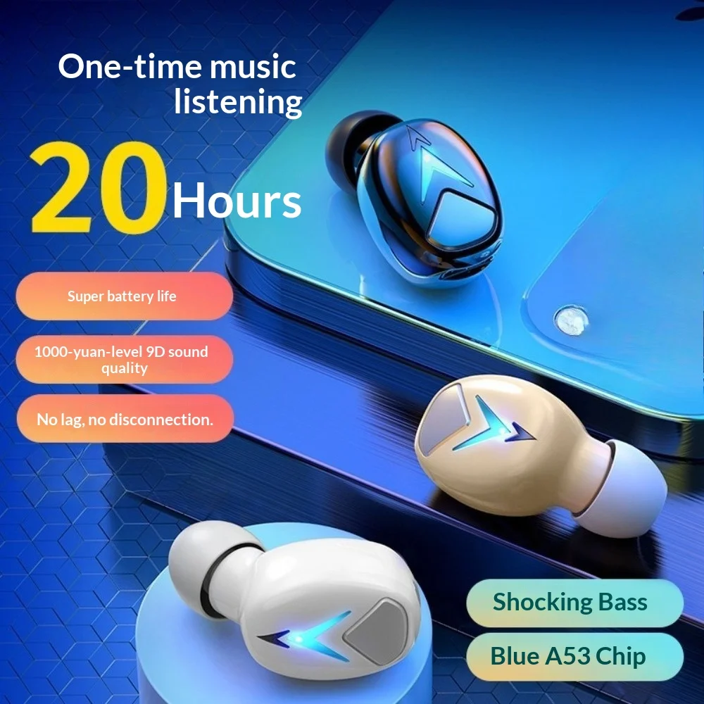 2025 New Version Single Bluetooth Earphone Office Work From Home Meeting Noise Cancellation High Sound Quality Ultra-Long Batter
