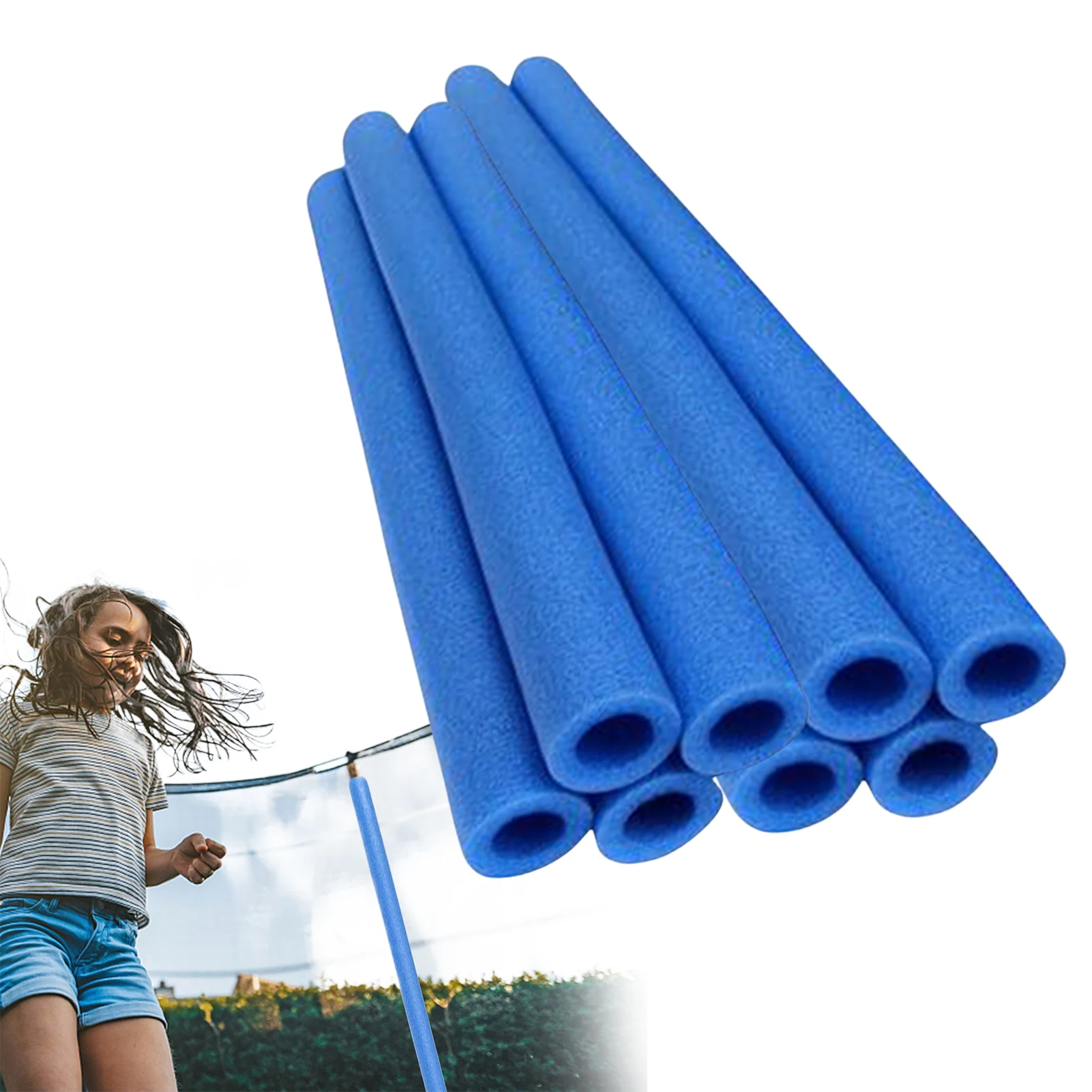 Trampoline Poles Cover Trampolines Pole Foam Sleeves Fence Anti-collision Protection Hollow Round Pipe Fitting Sleeve Column