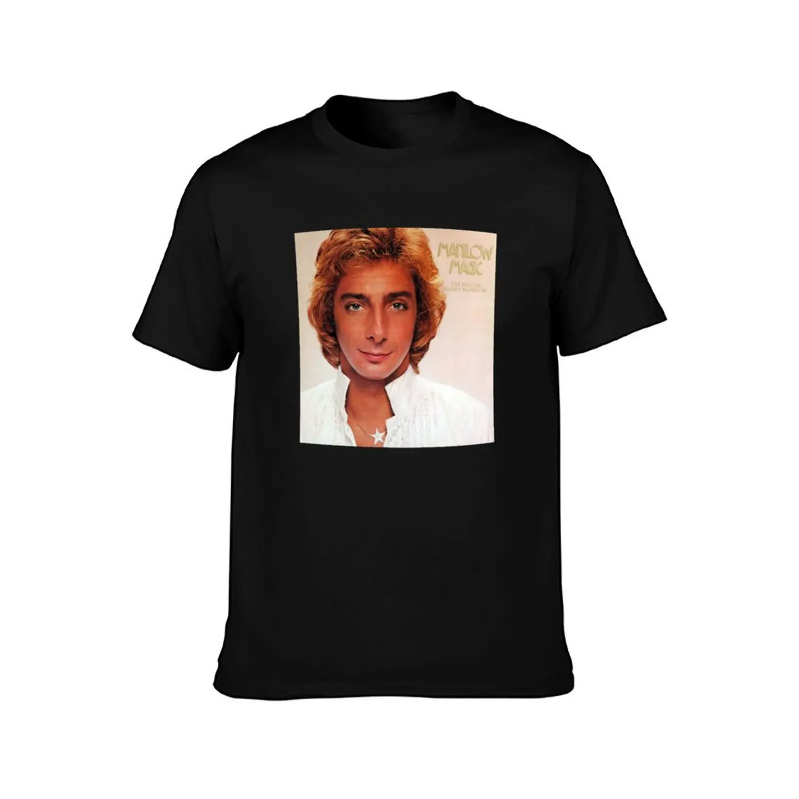 Popular Musician Barry Manilow T-Shirt Work Daily Short Sleeve Top T-Shirt