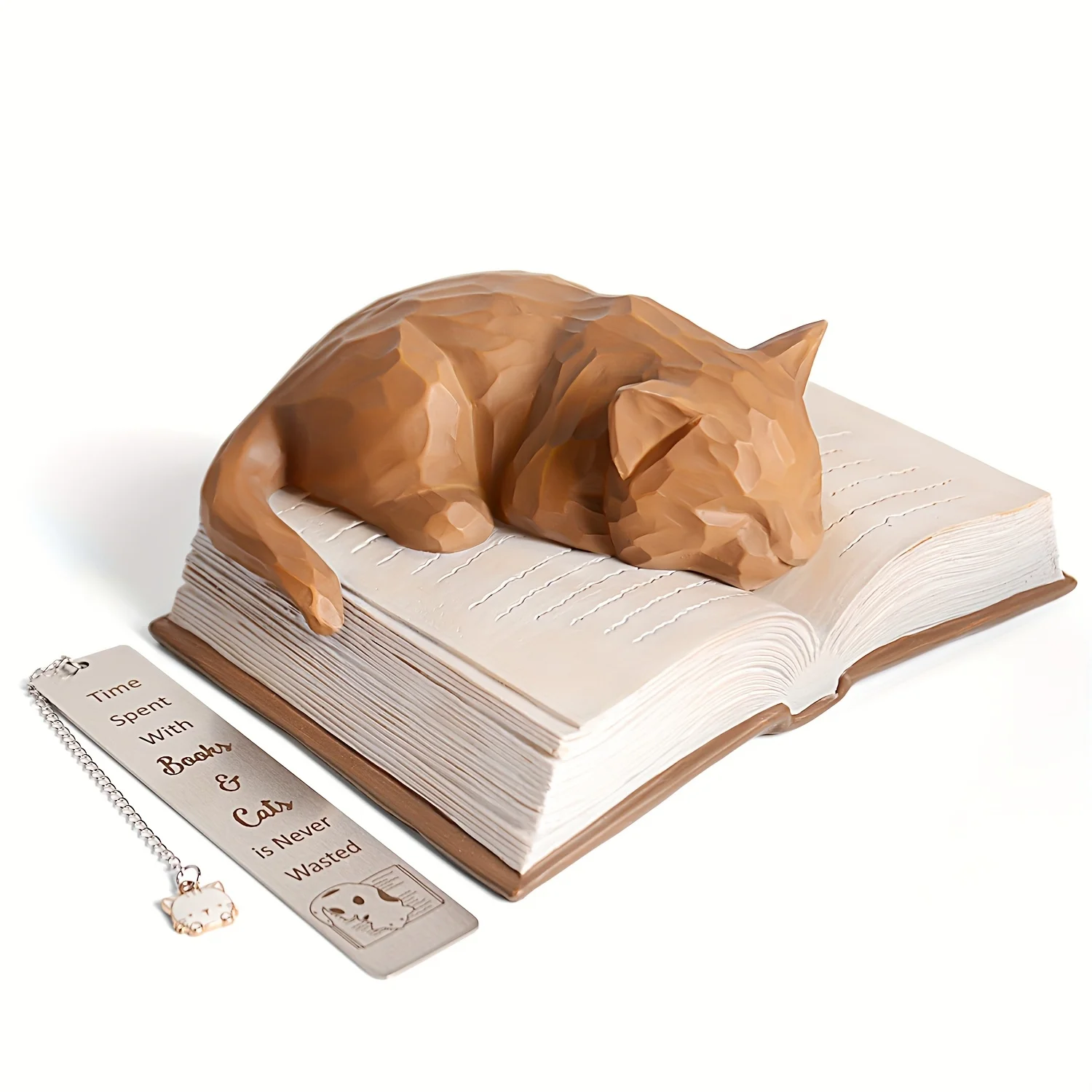 Cat & Book Lover Gifts – Collectible Black Cat Figurines, Adorable Ceramic Decor for Shelves or Bookcases, Thoughtful Present fo - view 4