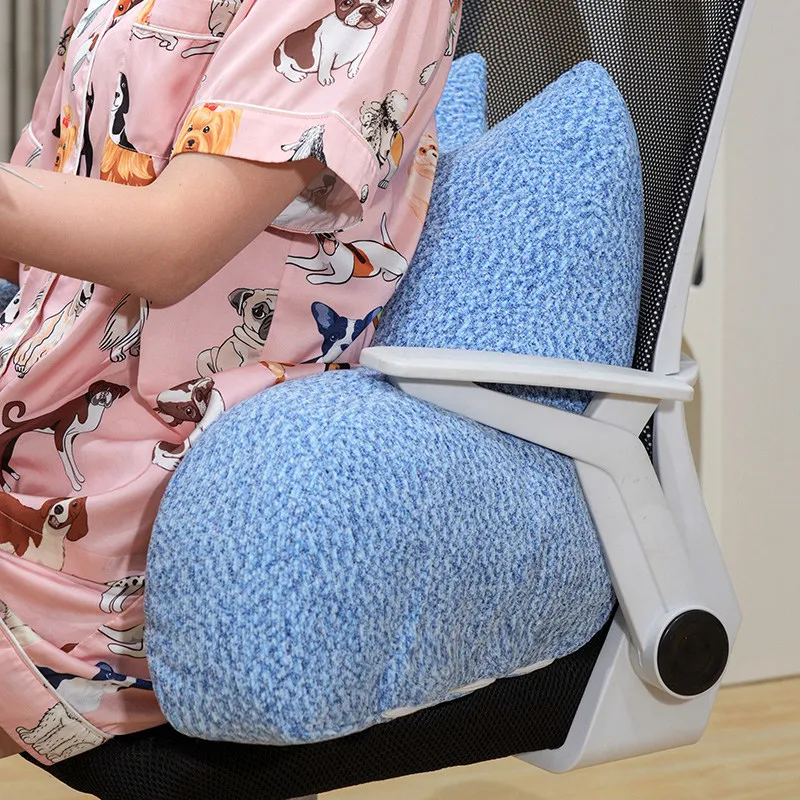 Cotton Cat Waist Rest Office Sedentary Chair Backrest Mattress Bedside Reading Soft Bag Backrest Camping Futon Flower Pillow