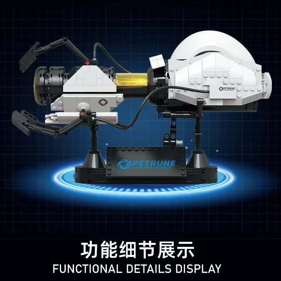 2026 New Creative High-Tech Portal Gun Building Blocks Game Transfer Gun Model Portal Science Educational Assembly Toys Boy Gift