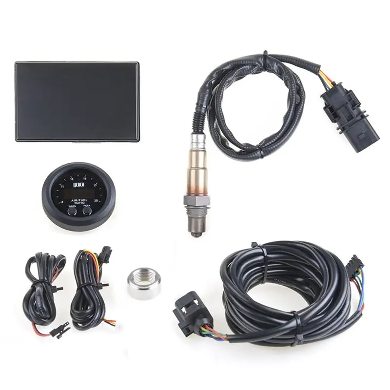 

A96E-Air Fuel Ratio Measurement Kit,Lsus 4.9 Sensor, 2-1/16 Inch 52Mm Wideband UEGO Digital AFR Oxygen Sensor 06J90626