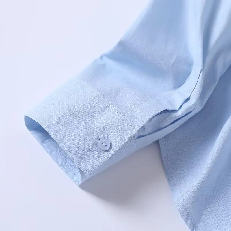 Maxdutti 2025 Summer Shirt Japanese Minimalist Solid Color Cotton Linen Shirt Women Tops Long Sleeve Blouse Women Tops