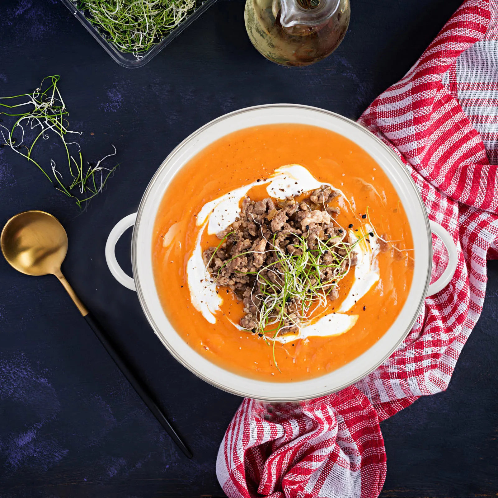 

3Pcs Mini Enamel Soup Pot Smooth Design Household Cooking Stockpot Double-Handle Kitchen Stew Pot Flower Pattern