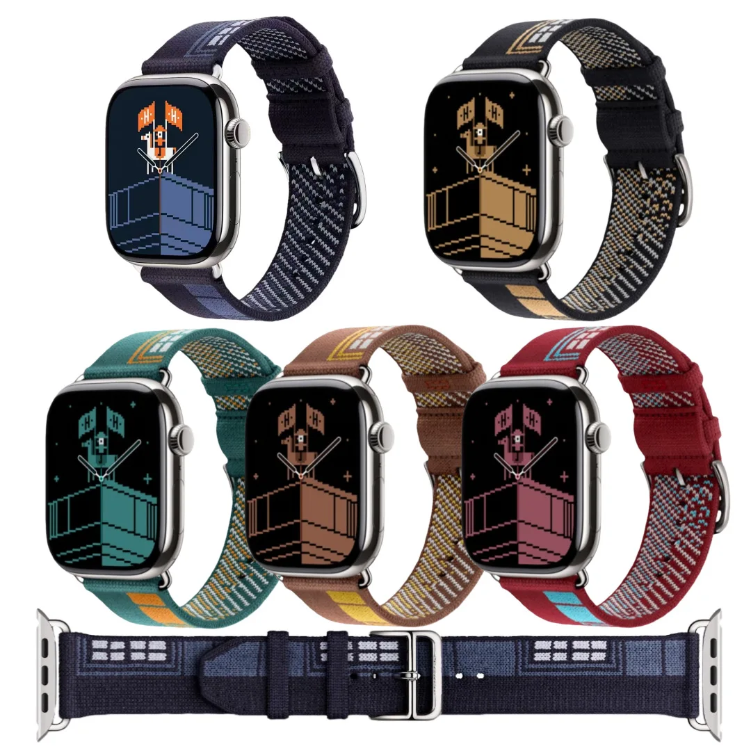 2025年製-ニットフラワー織り腕時計ストラップ-apple-watch-ultra-3-2シリーズ-11-10-9-8-7-6-38-40-41-42-44-45-46-49mm-スマートウォッチストラップ