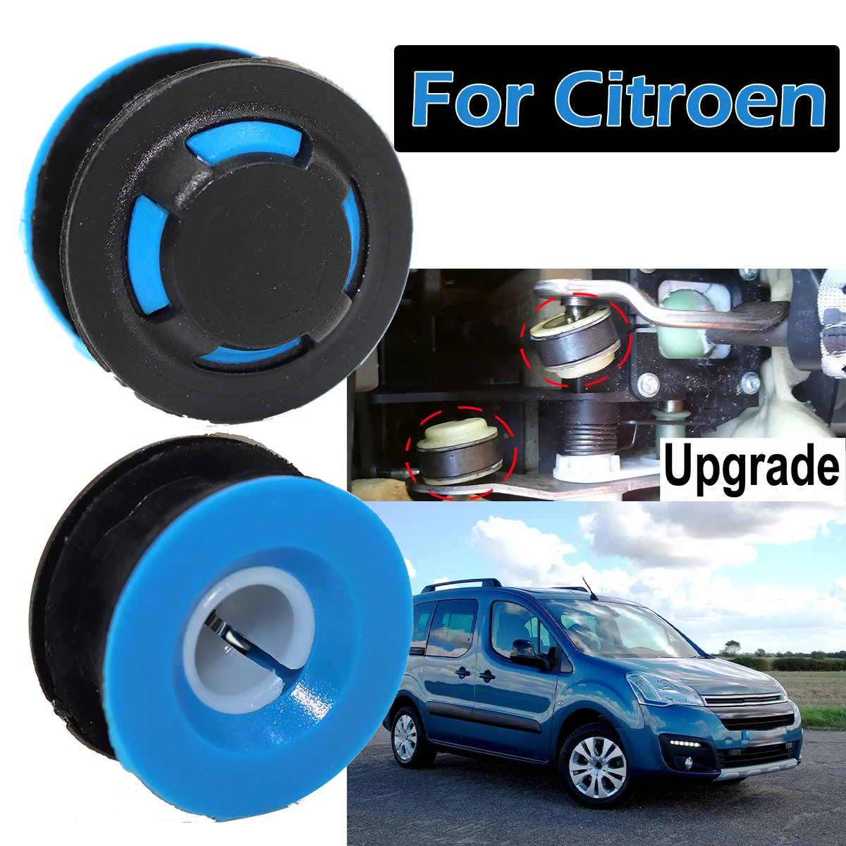 

2pcs Manual Transmission Gear Shift Cable Linkage End Rod Bushing For Citroen Dispatch 2007-2016 C5 C4 C3 Gearbox Shifter lever