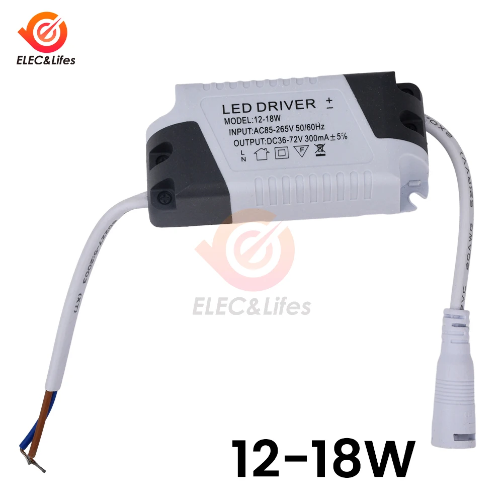 LED Constant Current Driver AC 85-265V 3-4W 4-7W 8-12W 12-18W 18-24W 24-36W Power Supply Adapter Transformer for Panel Light