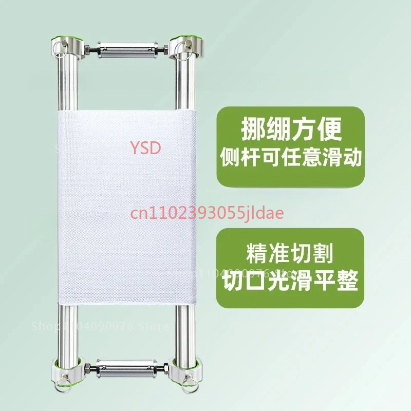 35mm Round Tube Cross Stitch Stretch Frame, Upgraded Adjustable Side Rod Embroidery Cloth Support Holder Tool