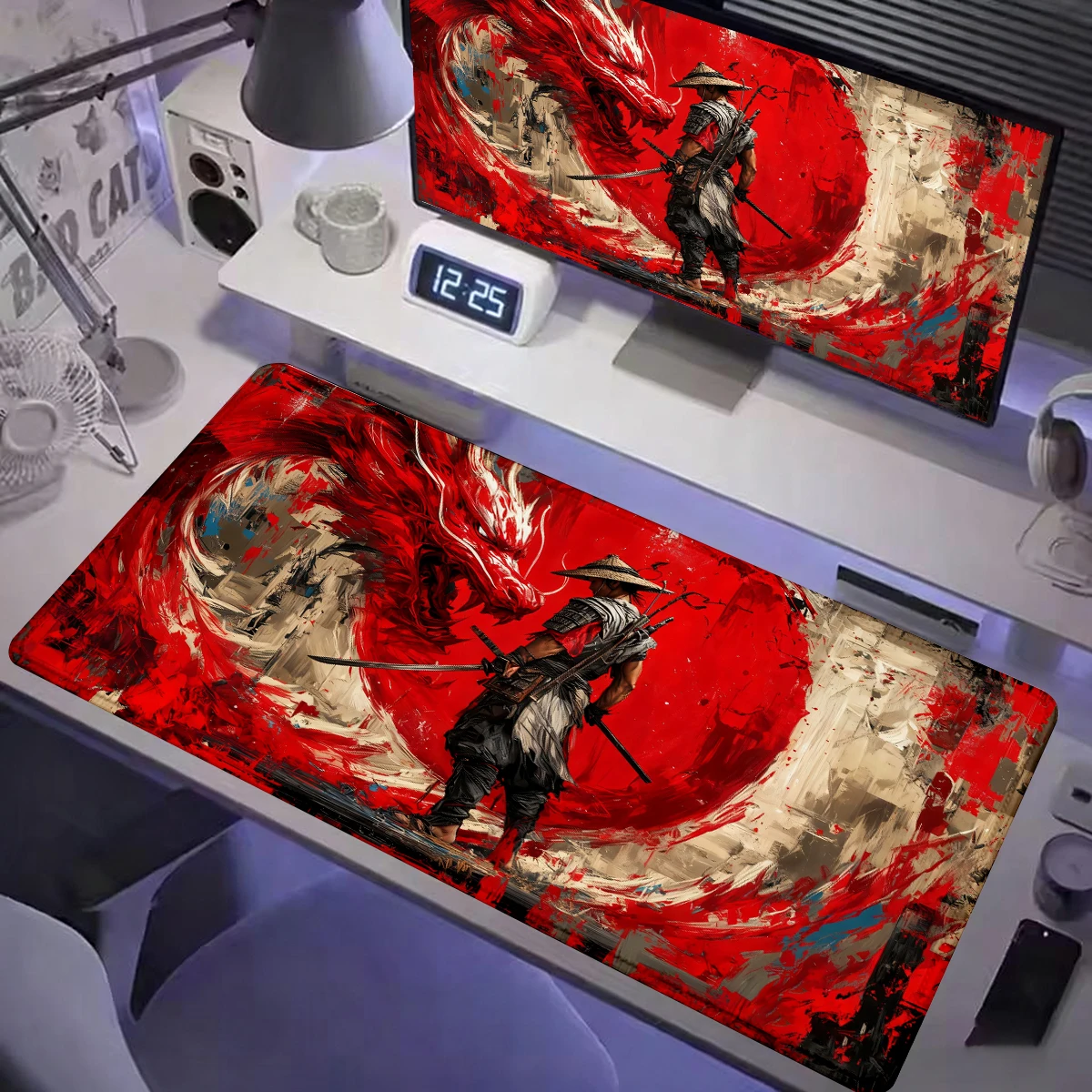 

Japanese Fantasy Illustration style Mouse pad Extended Large Anime Gaming mats PC Computer Keyboard XXL Desk mat Office rug