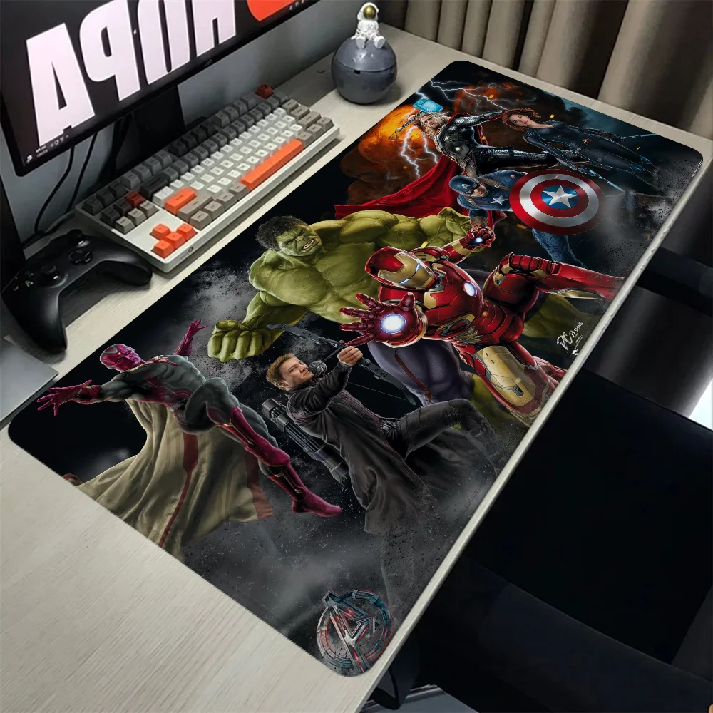 Alfombrilla de escritorio Marvel para juegos, alfombrilla de ratón de Anime, 900x400, Accesorios de escritorio, accesorios de configuración de Pc y oficina, alfombrillas de mesa de ordenador