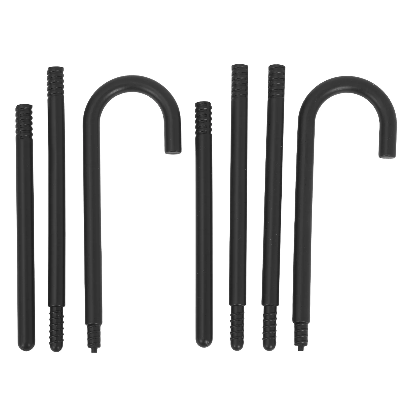 

2Pcs Children's Cane Black 1920S Style Theatrical Dance Prop for Halloween Party Costume Accessories Kids Cosplay Wand