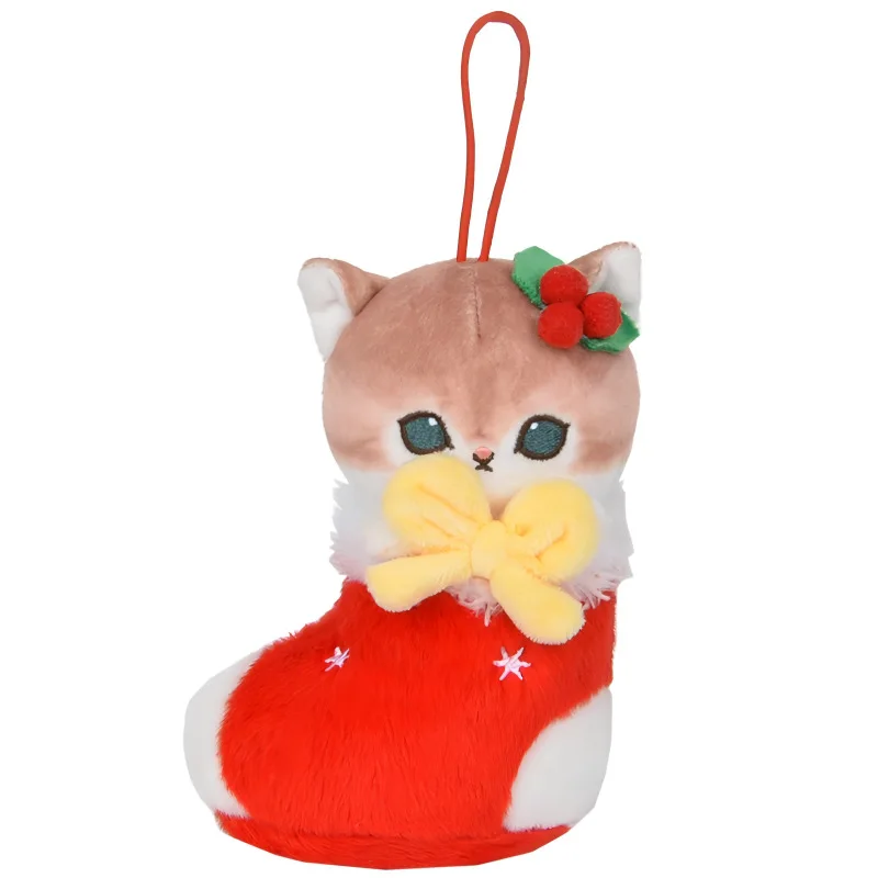 Cartoon Mofusand Shark Cat Plush Toys Christmas Limited Edition Keychain Backpack Pendant Doll Friend Birthday Creative Gifts