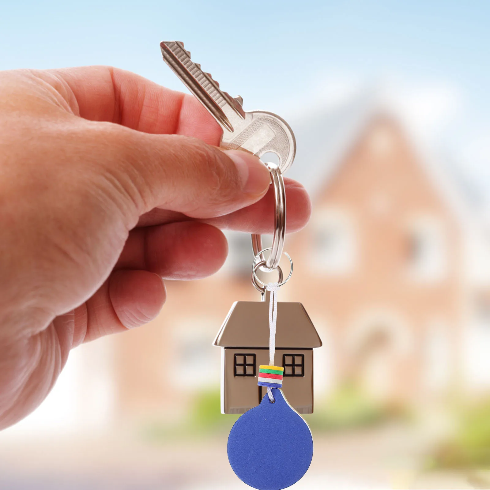 

3Pcs Floating Keychain Oval Eva Bright Colors Easy Carry Water Sports Key Rings for Boat Keys Kayaking Fishing