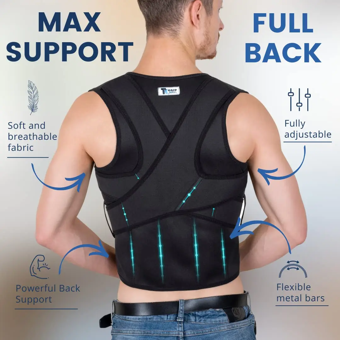 Full Back Posture Corrector for Men,Lower Upper Back Brace for Men,Back Support Brace,Back Brace Posture Corrector