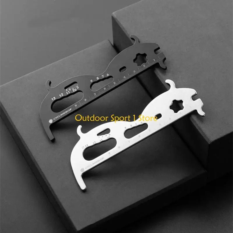 

A0KA Bicycles Chain Checker Bike Chain Wear Indicators Gauges Measuring Ruler for Mountain Bike/Fold Bicycles/Road Bike