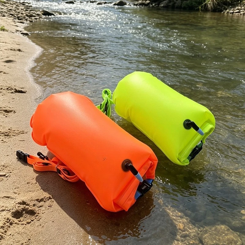 Dry Bag Inflatable Open Swimming Buoy Tow Float with Waist Belt for Boating Rafting Swimming Bucket Water Sport Safety Bag