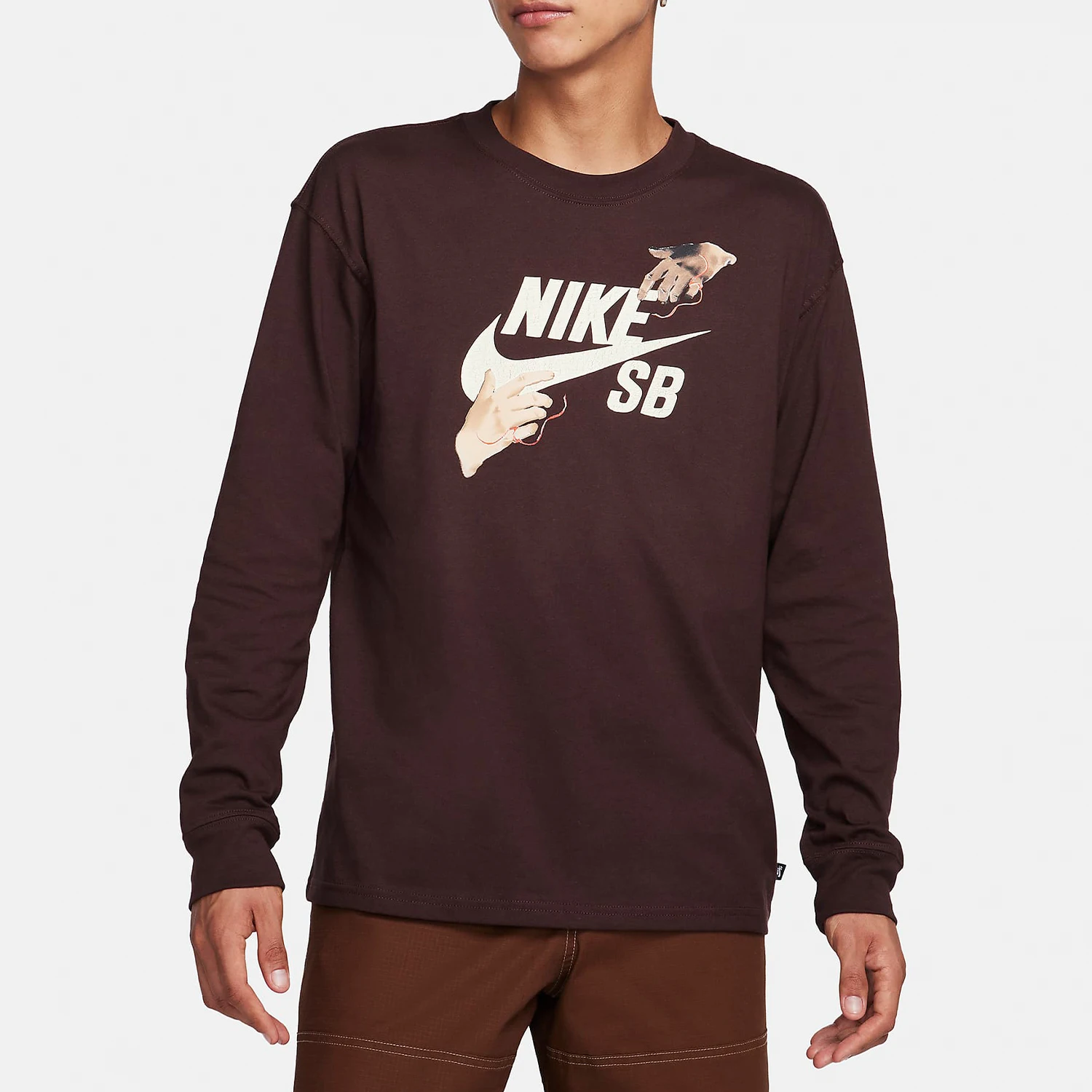 

Nike genuine 2024 New SB Men's Long-Sleeve Skateboard T-Shirt FQ7682-227