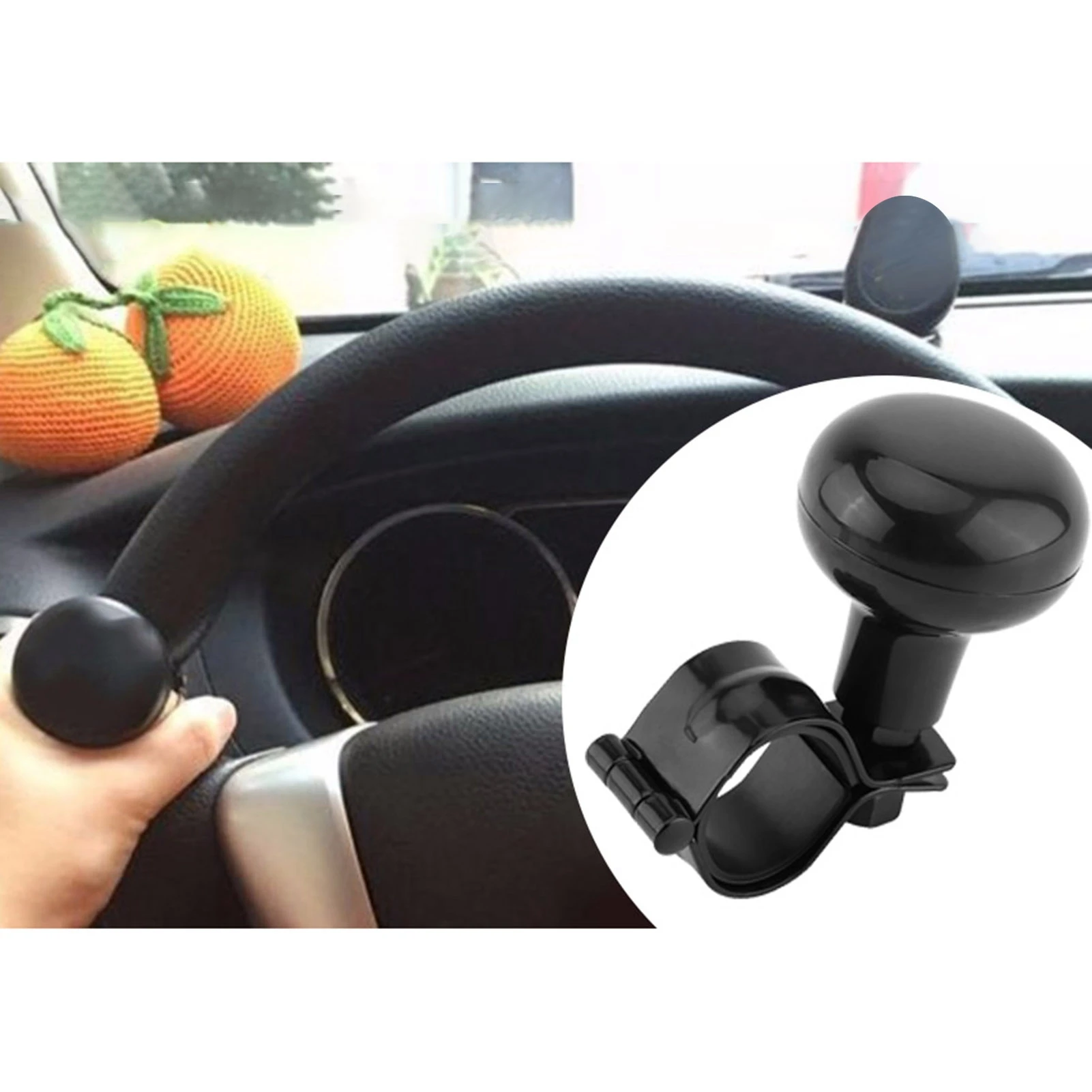 

Автомобильная черная ручка рулевого колеса, универсальная ручка-спиннер рулевого колеса, шариковая ручка рулевого колеса, шаровая ручка рулевого колеса автомобиля