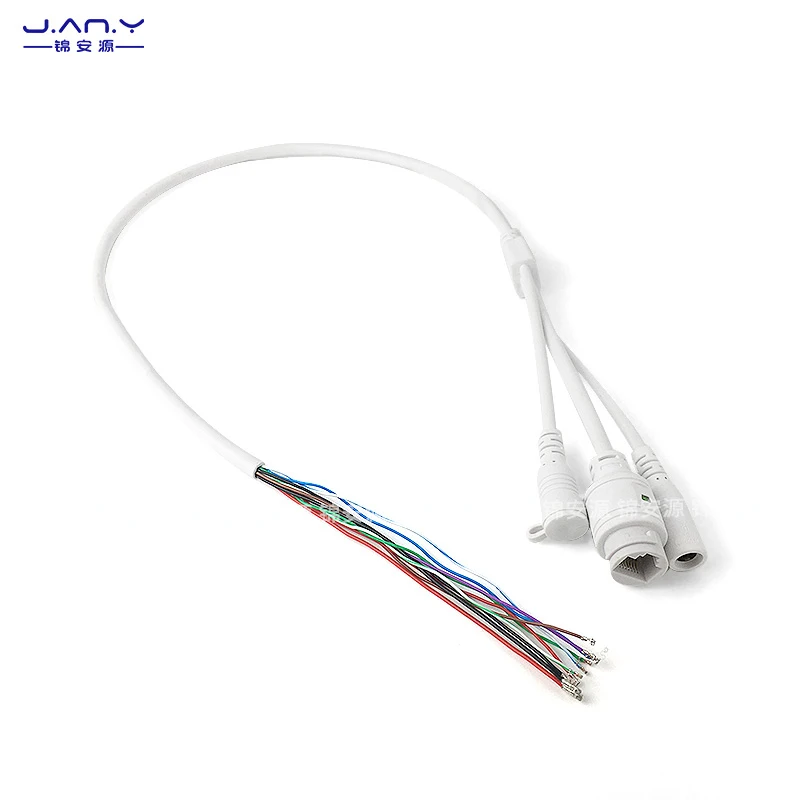 10/12 core POE with reset function, audio monitoring, tail line WiFi, wireless network camera module, waterproof network port