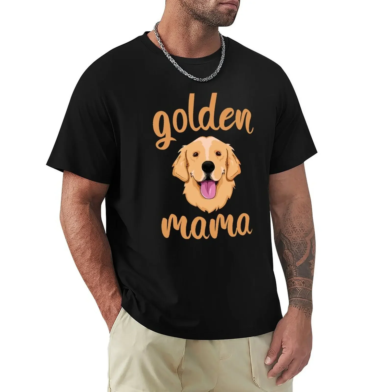 Golden Retriever Mom T-Shirt man clothes anime tshirt workout shirts for men