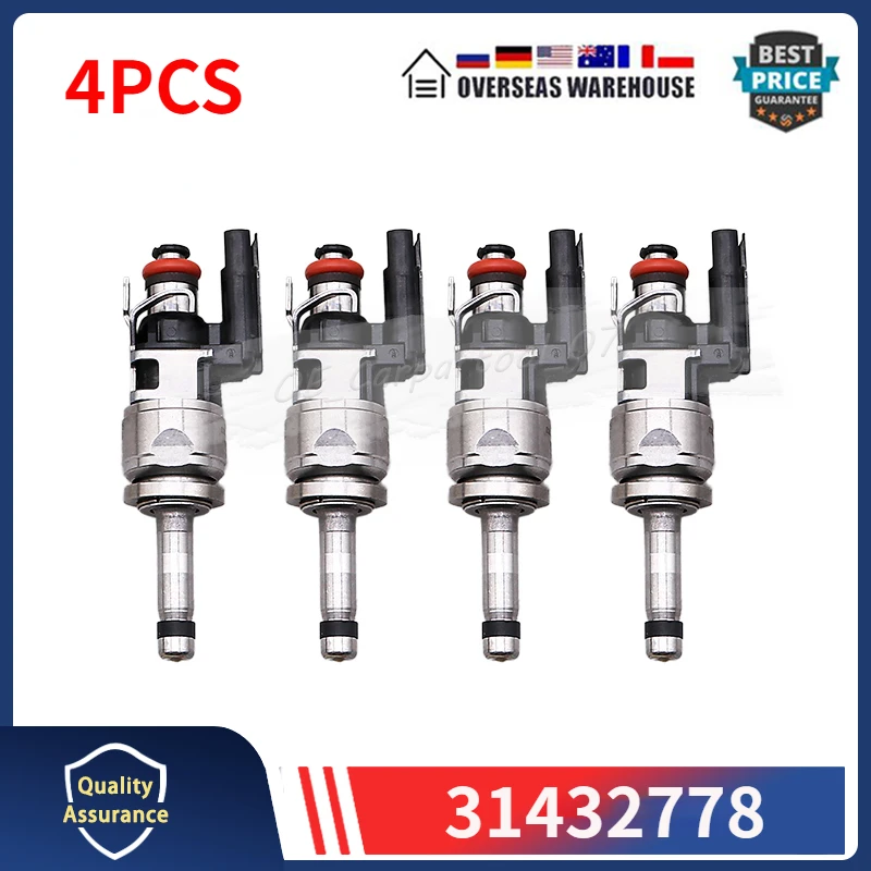 31432778 Fuel Injectors 4Pcs For Volvo S60 S90 V90 XC40 XC60 XC90 V60 Cross Country 2.0L L4 32140007