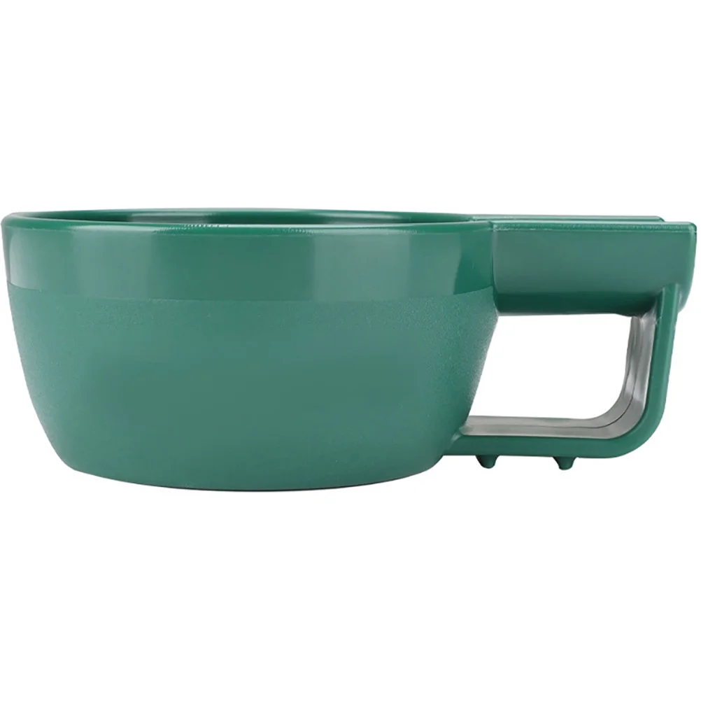 

Shaving Cream Bowl Green Large Size Deep Design Anti-slip Durable Plastic Shave Soap Container Handheld Men Foam Bowl